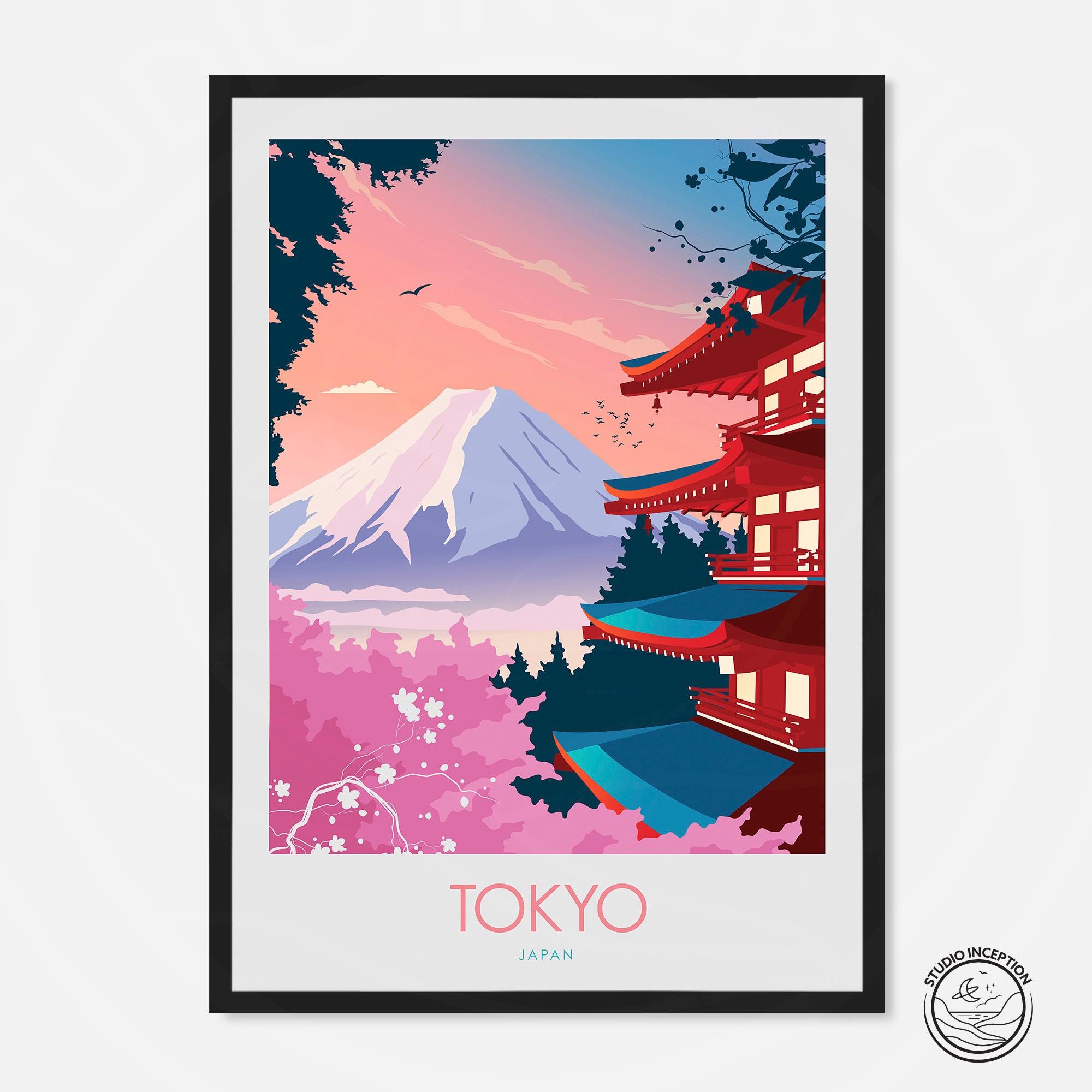 Japan Tokyo Print - Japan Poster Travel Print Travel Poster - Etsy