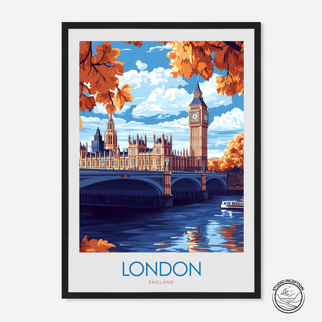 London Art, Big Ben Poster, London Travel Print, Home Decor, London ...
