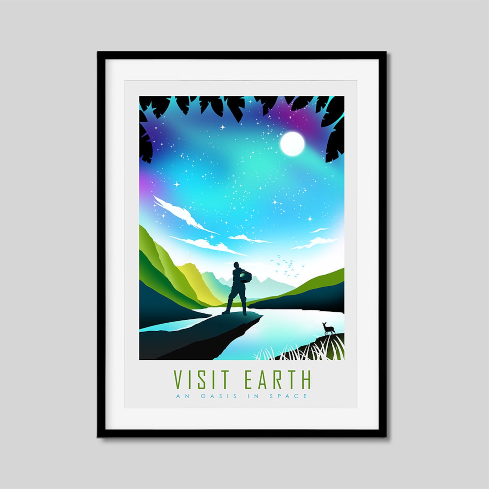 Poster Art Print Set of 3 Space Travel Posters Explore Mars Etsy