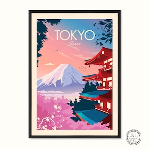 Tokyo Print - Japan Print Poster Mount Fuji Travel Poster