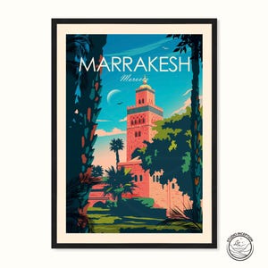 Stampa di Marrakech Poster Arte Marocco Stampa Poster Regalo di viaggio Poster di viaggio Stampa Africa