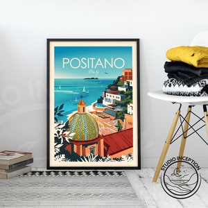 Italy Print Italy Poster Positano Print Travel Poster Travel Print Amalfi Coast Art Print Italy Travel Gift image 9