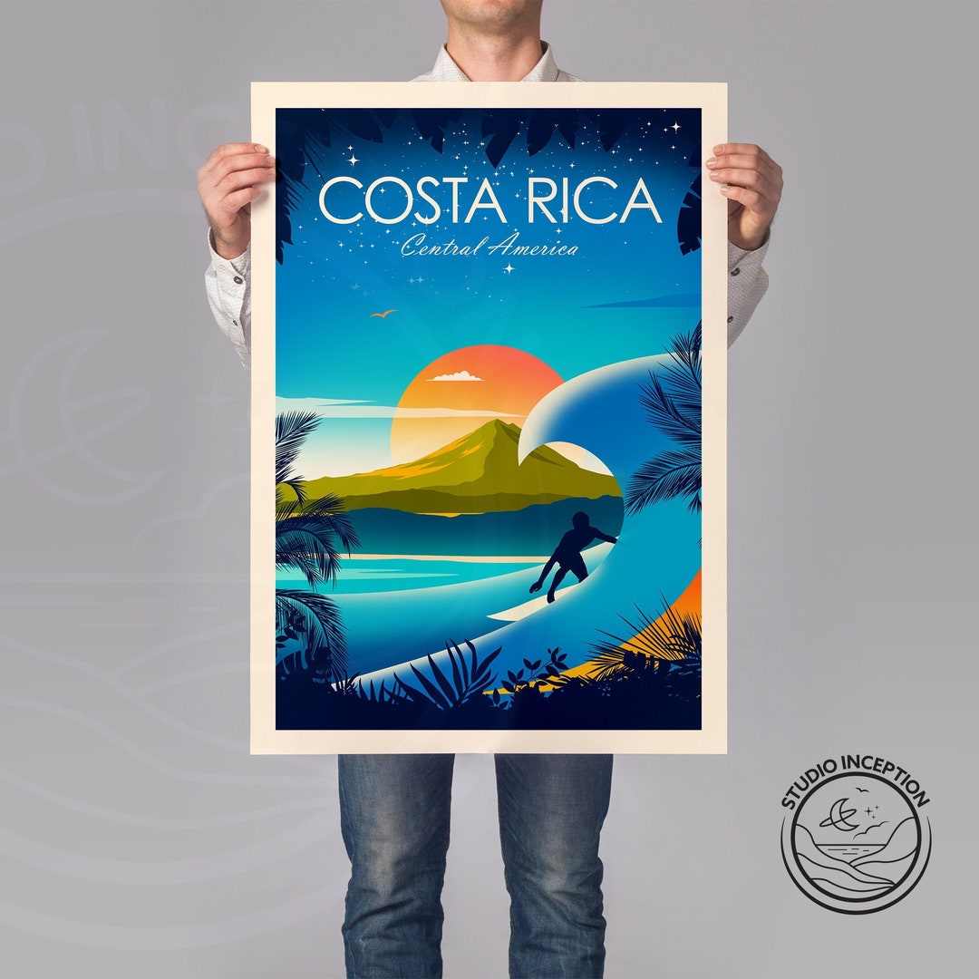 Costa Rica Print Costa Rica Poster Costa Rica Art Costa Etsy