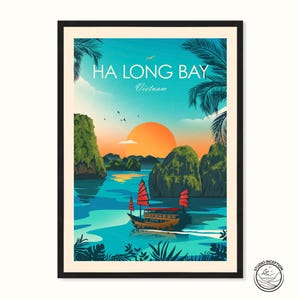 Vietnam Travel Print - Ha Long Bay - Vietnam Print - Vietnam Poster