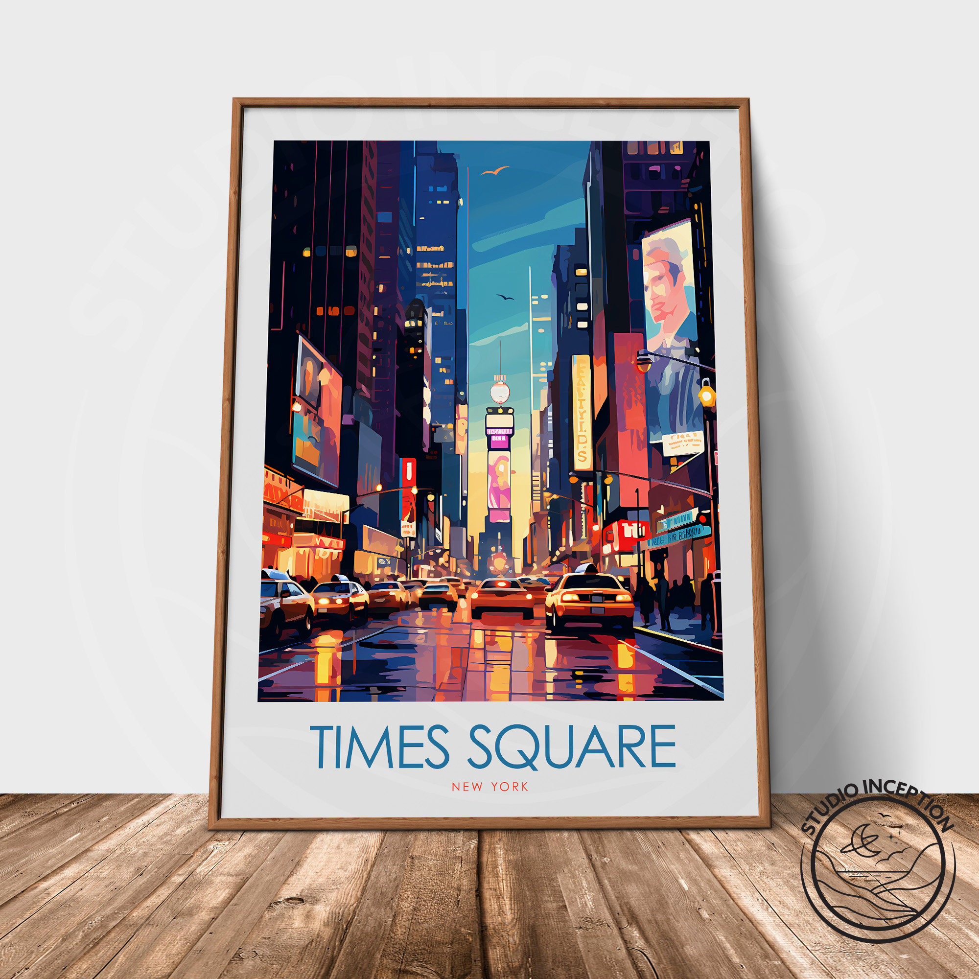 Times Square Travel Print, New York Poster , United States Travel