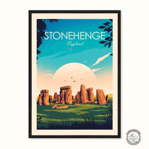 Stonehenge Print - England Reise Poster - UK
