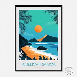 American Samoa Print  | National Park Print |
