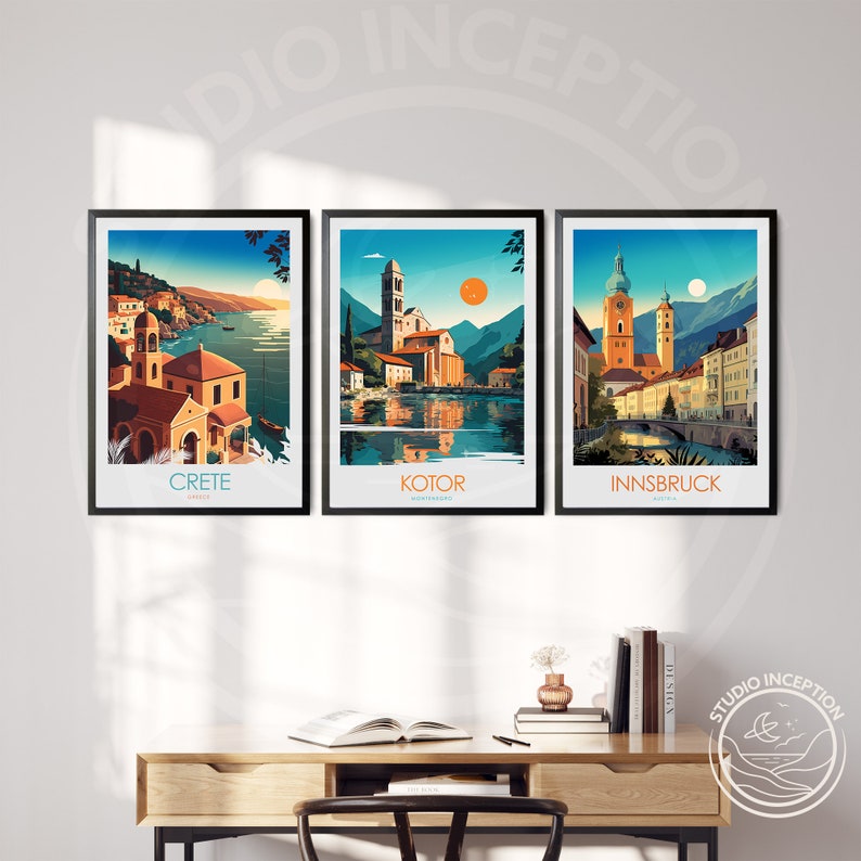 Innsbruck Print Austria Poster Travel Poster Home Decor Print, Austria Wall Art, Innsbruck Art, Austria, Wall Art image 4