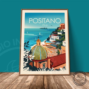 Italy Print Italy Poster Positano Print Travel Poster Travel Print Amalfi Coast Art Print Italy Travel Gift image 6