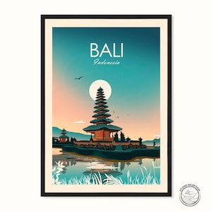Bali Print Indonesia Travel Print Art Print Poster Print Bali Print Bali Poster Travel Poster, Art Prints, Wedding Gift