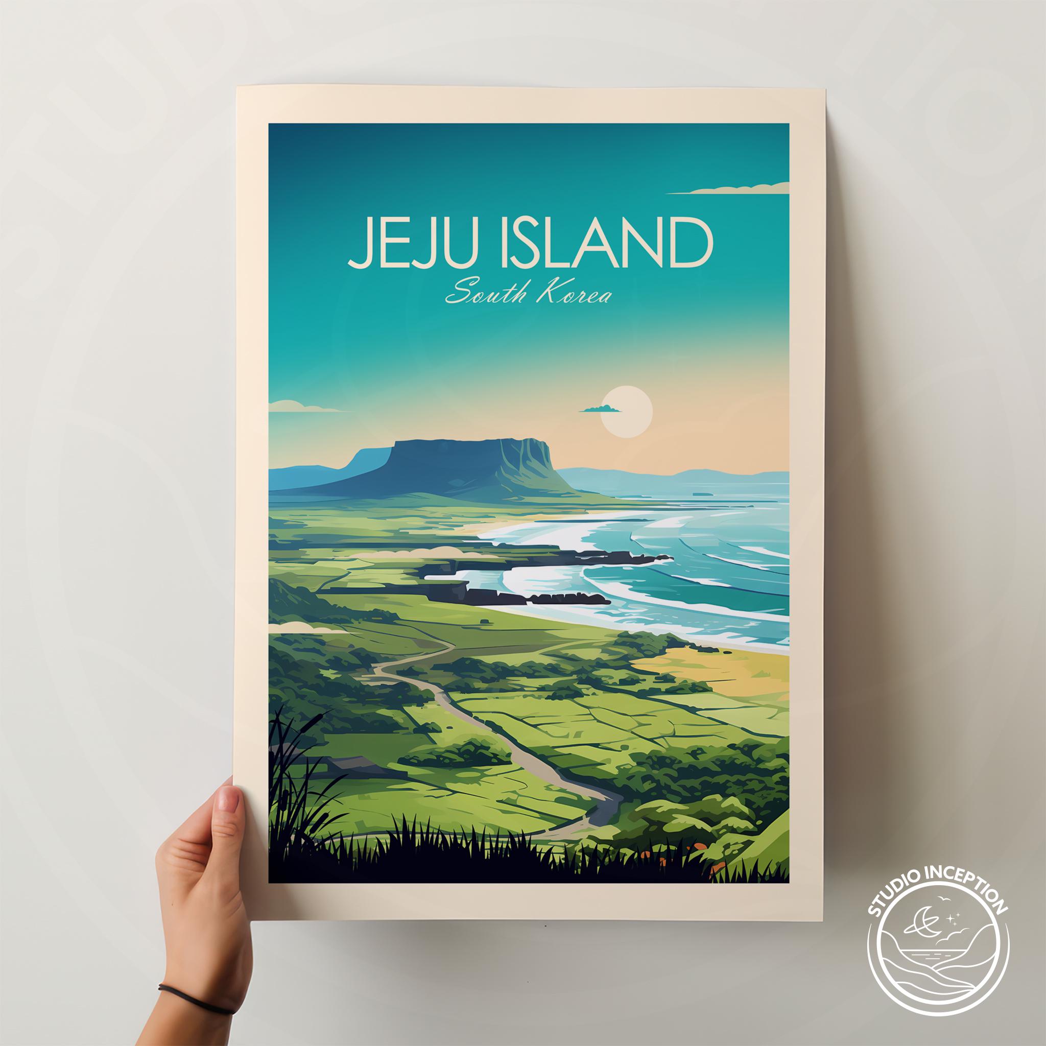 イジュンギ MAGAZINE in JEJU 2021 Jeju Island Print South Korea Travel Art Poster Print, Travel Gift