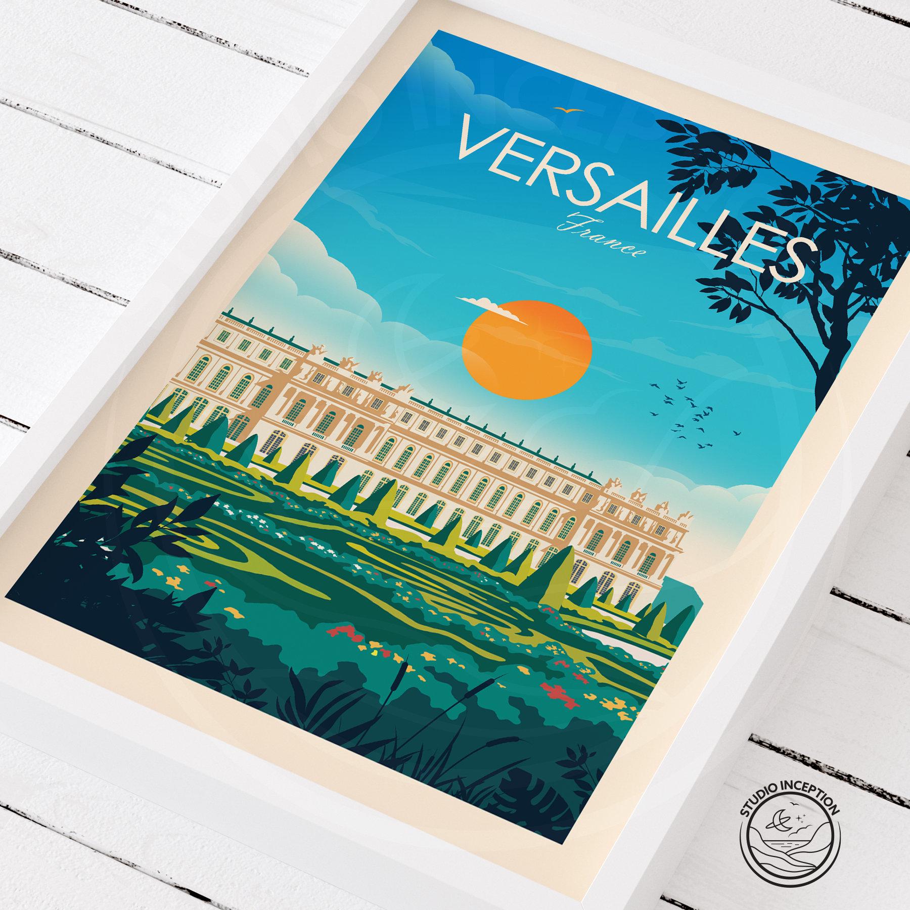Versailles Palace Travel Print Wall Art Versailles Palace Poster