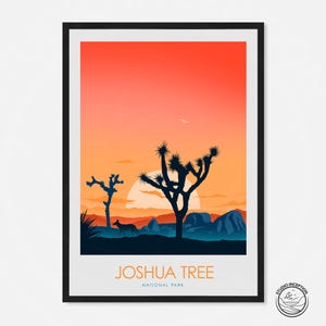Joshua Tree Poster Minimalist Poster Decor Home Decor Wall Art Travel Poster Travel Print National Park Poster Art print Travel Gift
