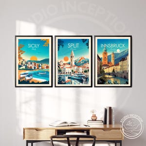 Innsbruck Travel Print Austria Poster Home Decor Landscape Art Print Innsbruck Wall Art Travel Gift Wedding Present image 4