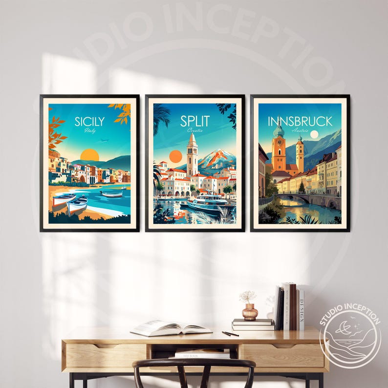 Innsbruck Travel Print Austria Poster Home Decor Landscape Art Print Innsbruck Wall Art Travel Gift Wedding Present image 4