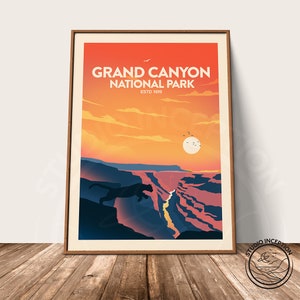 Grand Canyon Poster Established Edition Grand Canyon National - Etsy