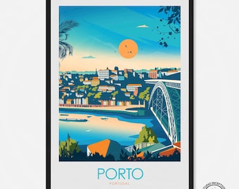 Porto Art Print, Portugal Travel Poster Wall Art Print, Poster, Travel Print, Home Decor Gift