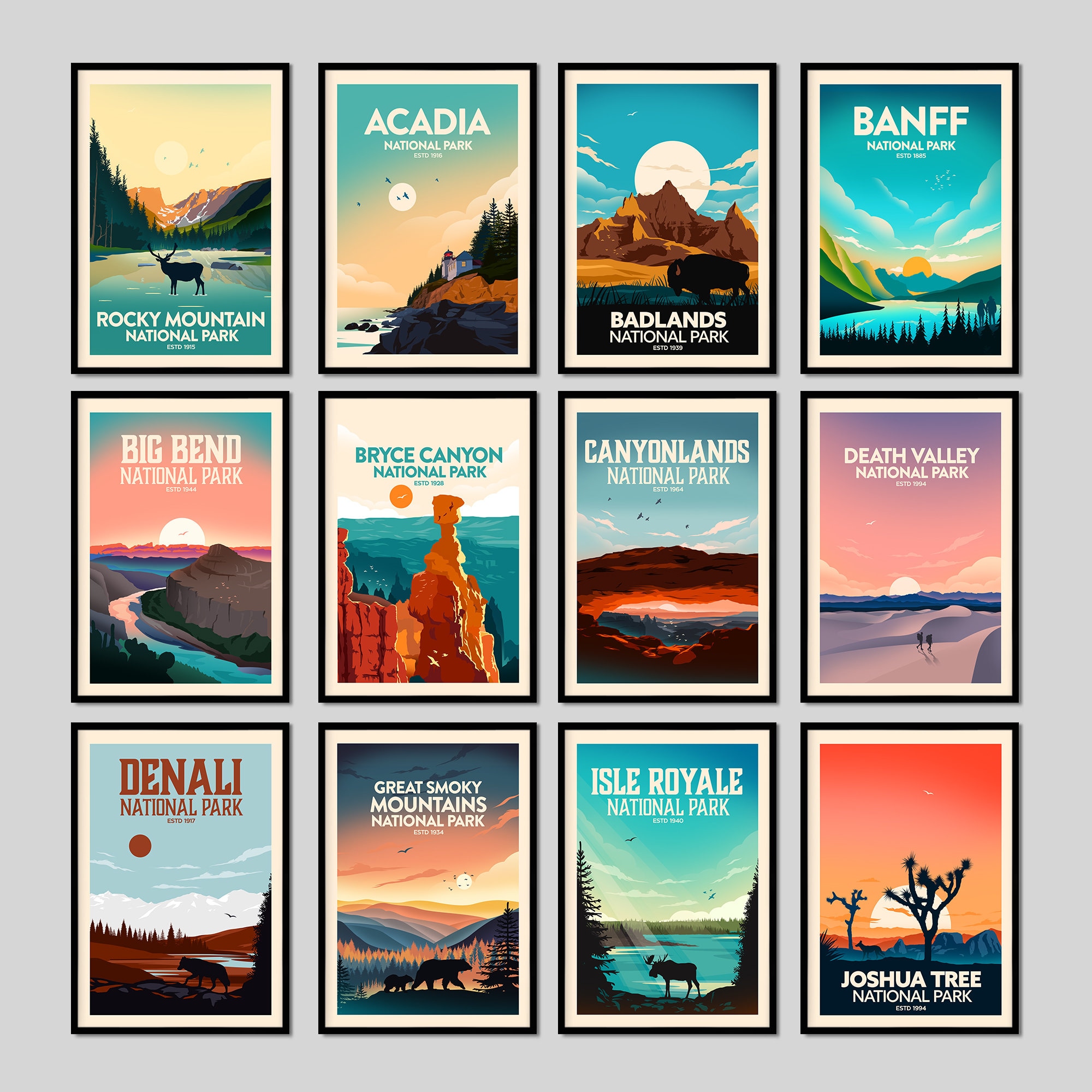 Canyonlands Print Utah poster National Park Wall Art Print Etsy