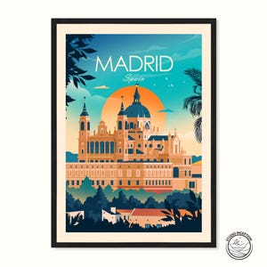 Stampa di Madrid, Arte murale spagnola, Madrid, Poster di Madrid, Arte di Madrid, Spagna, Arte murale, Stampe spagnole, Decorazioni spagnole, Regalo da viaggio