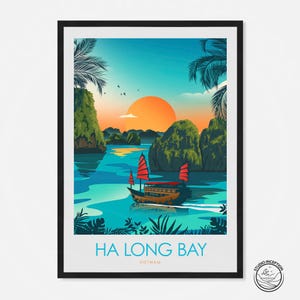 Vietnam Travel Print - Ha Long Bay