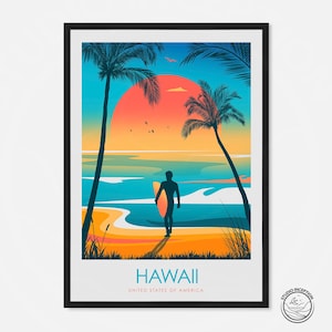 Hawaii USA Print - Reiseposter