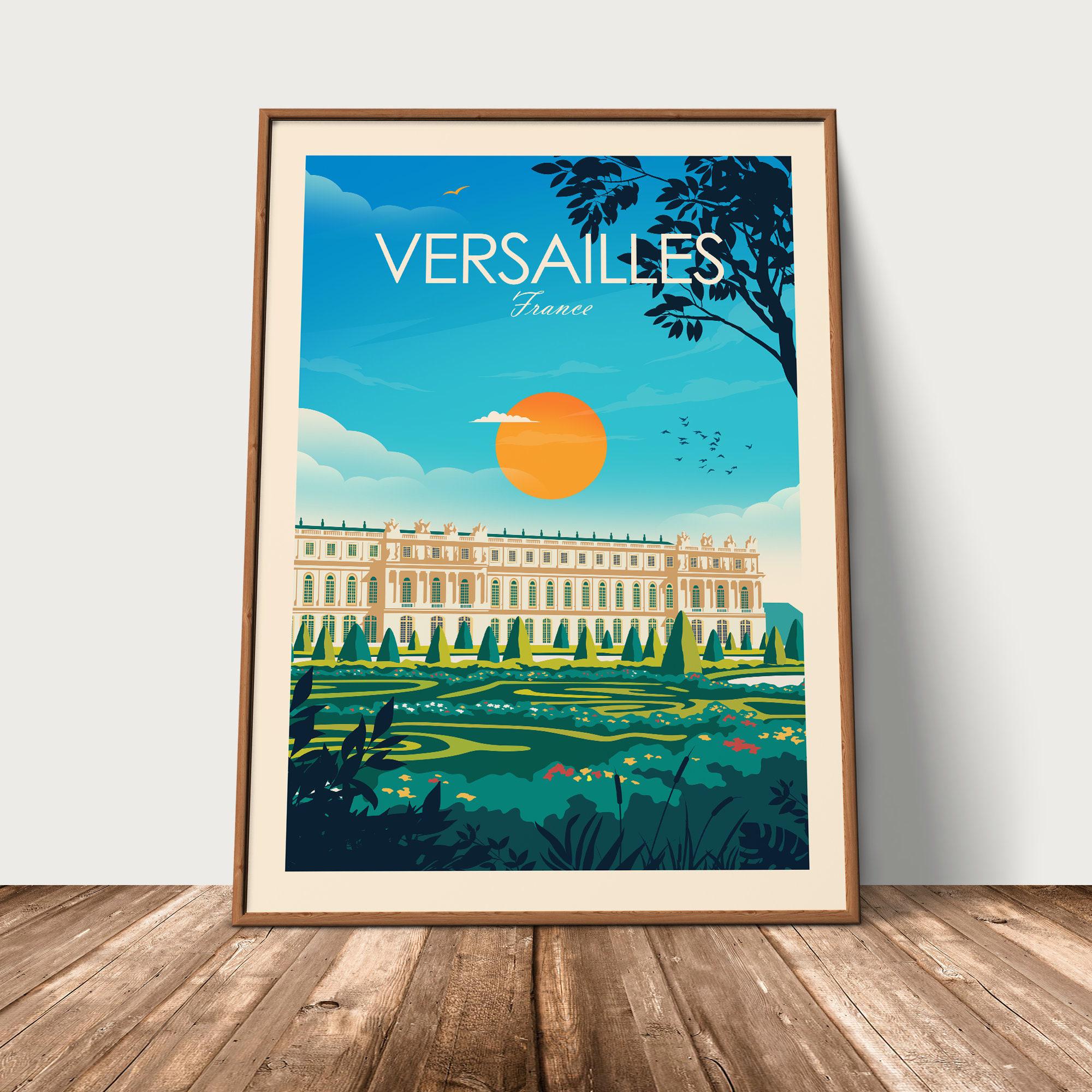 Versailles Palace Travel Print Wall Art Versailles Palace Poster