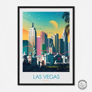 Las Vegas Print Nevada Art Print, Travel Print, Travel Poster, Honeymoon Gift, Wall Art