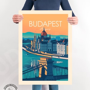 Budapest Hungary Print, Wall art Art Print, Poster, Travel Print, Travel Poster, Wall Art, Living Room Prints, Art Decor
