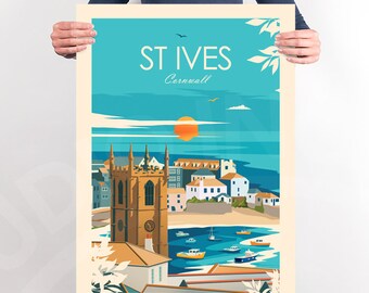 St Ives Cornwall Travel Print