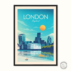 London Travel Print, London Skyline Poster