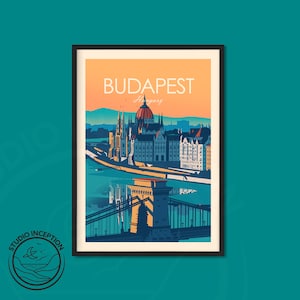 Budapest Hungary Print, Wall art Art Print, Poster, Travel Print, Travel Poster, Wall Art, Living Room Prints, Art Decor image 8