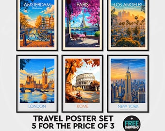 Money Saving Offer - Any 5 Prints of your Choice, Choose Your Size, Travel Poster, Travel Print, Art Prints, Art Gifts, National Park Print