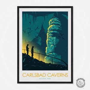 Carlsbad Caverns Travel Print - National Park Print - Designed by Studio Inception