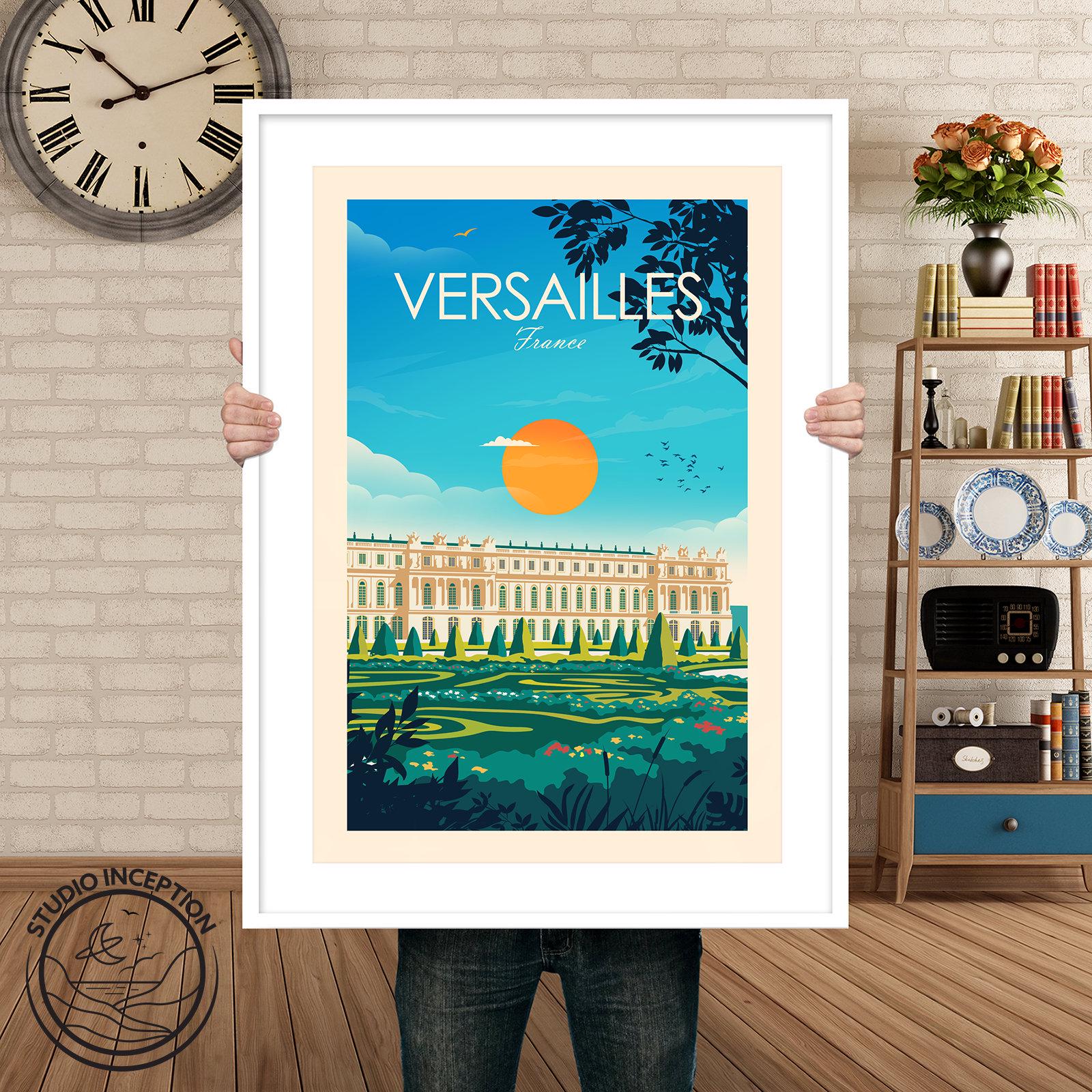 Versailles Palace Travel Print Wall Art Versailles Palace Poster