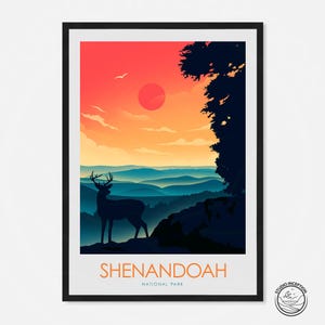 Shenandoah National Park | National Park Print | Travel Poster | Virginia