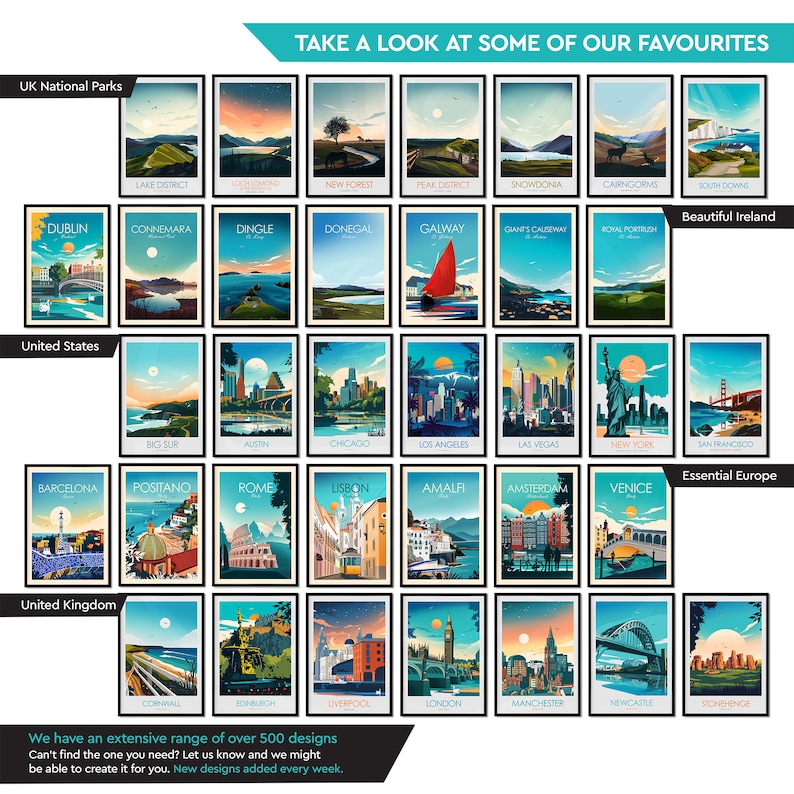 Money Saving Offer - Any 3 Prints of your Choice, Choose Your Size, Travel Poster, Travel Print, Art Prints, Art Gifts, National Park Poster image 13