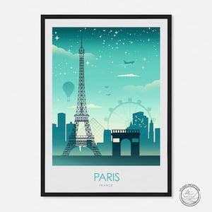 Paris Print - France poster - Paris Wall Art Print - Paris France Poster | Travel Poster