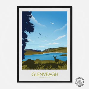 Ireland Travel Print, Glenveagh National Park, Travel Print, Irish Art, Art Prints, Ireland, Engagement Print, Ireland Poster, Ireland,