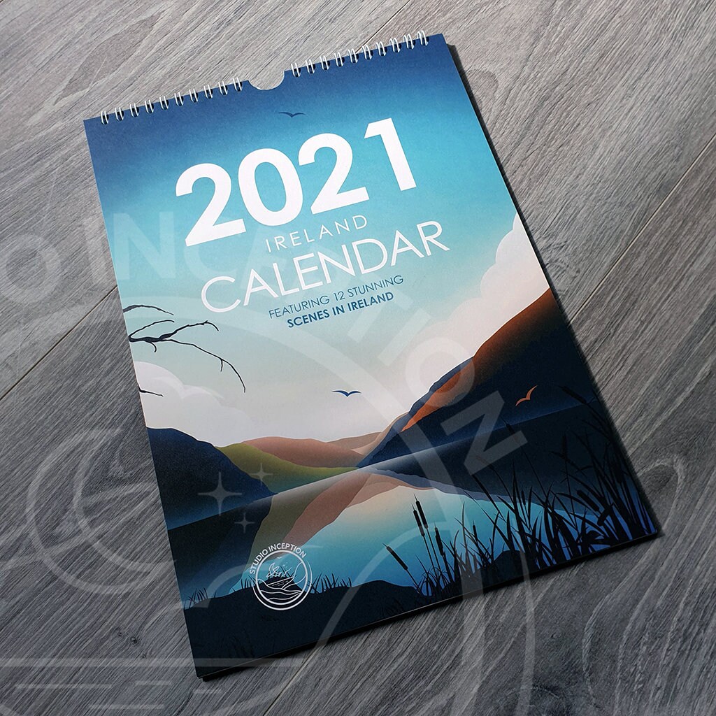 2021 Calendar featuring 12 stunning scenes in Ireland Wall Etsy