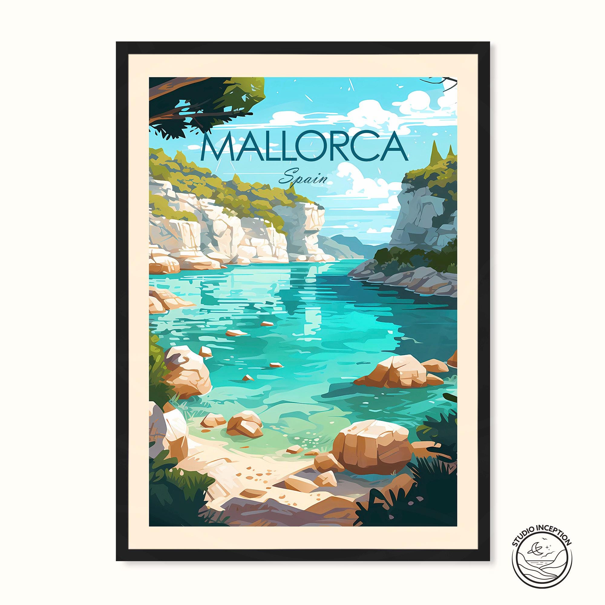 Mayorca Print Mallorca Print, Majorca Travel Print, Mallorca Poster, Spain Wall Art ...