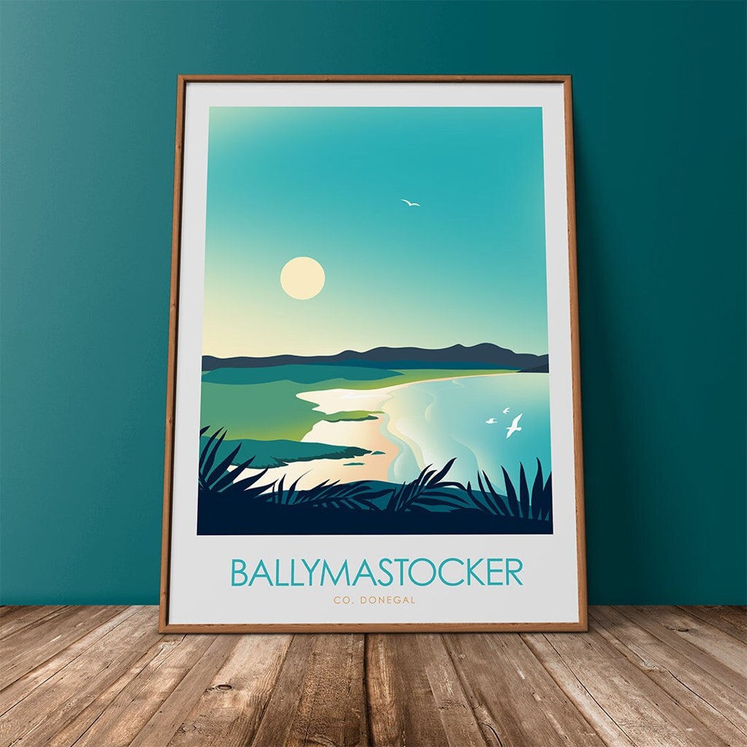 Ireland Travel Poster, Donegal Print, Travel Print, Wild Atlantic Way