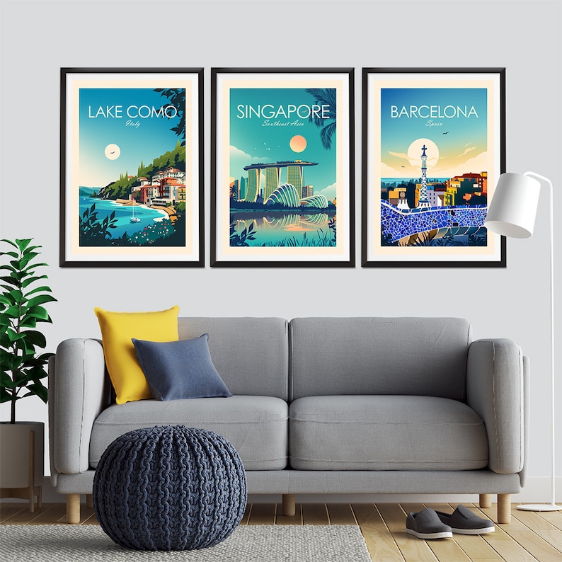 Singapore Print Poster Singapore Wall Art Gift Asia Poster Etsy