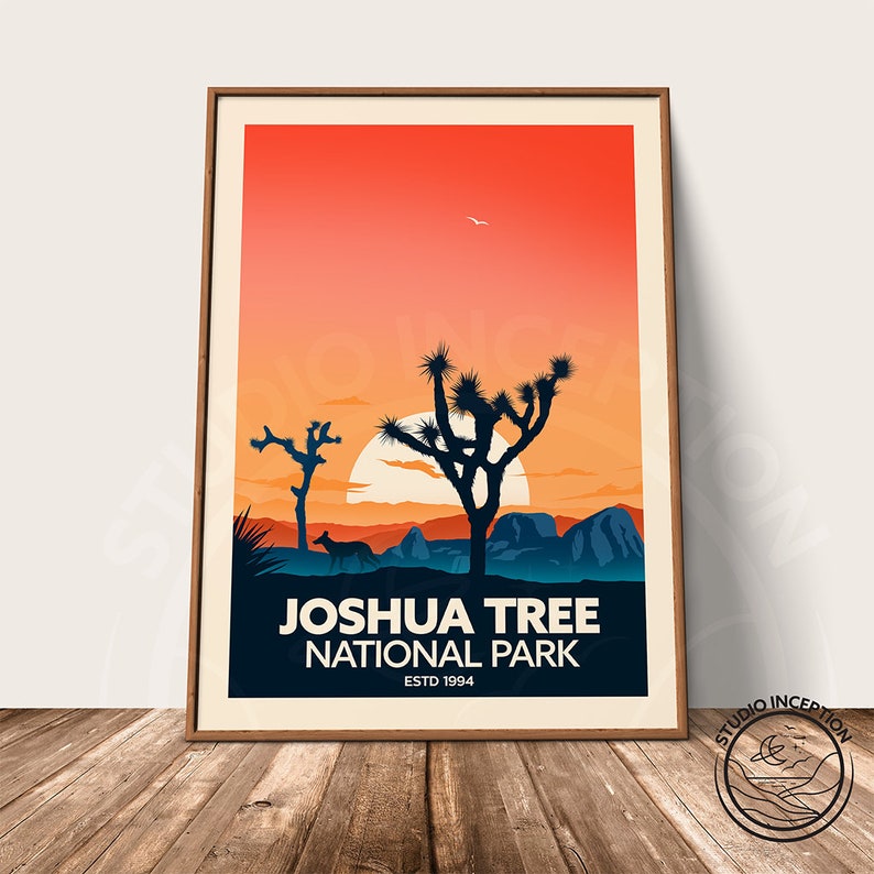 Joshua Tree Poster Print Joshua Tree National Park Print Travel Poster image 7
