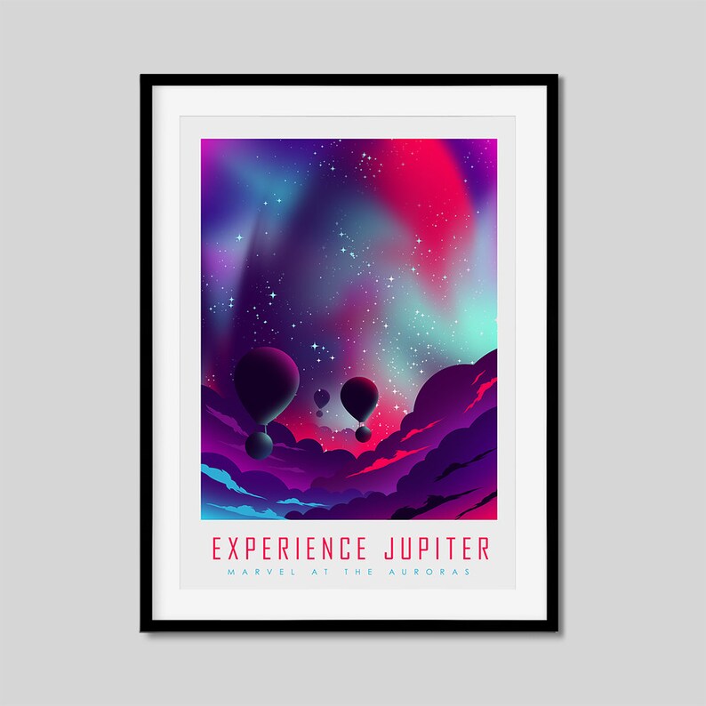 Poster Art Print Set of 3 Space Travel Posters Explore Mars Etsy