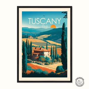 Toskana Reise Poster Print Toskana Italien Wand Kunst Wandbehang Home Dekor Toskana Geschenk Reise Geschenk Geburtstag Hochzeitsgeschenk