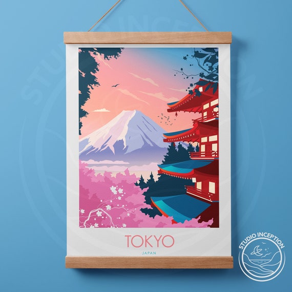 Japan Tokyo Print Japan Poster Travel Print Travel Poster Etsy