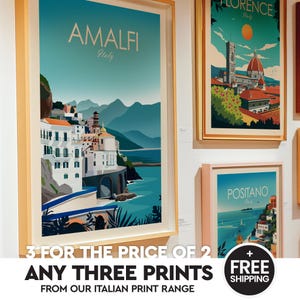 Collezione di stampe italiane - Offerta risparmio, stampe italiane, poster di viaggio in Italia, stampe di viaggio in Italia, stampe artistiche, regali artistici, poster dell'Italia
