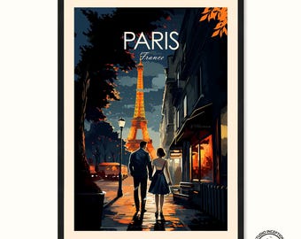 Paris Print, France Travel Poster, Paris Gifts, Eiffel Tower Print, Travel Gift, Prints