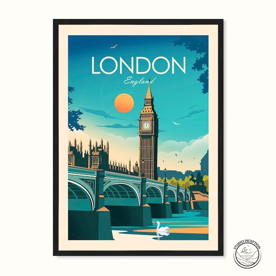 London Print, London Poster, London Gifts, Big Ben, Travel Print, Travel Poster, Home Decor, Gallery Wall