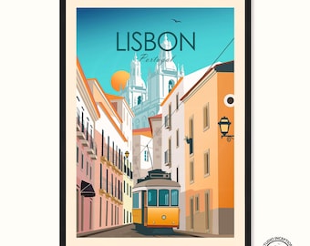 Lisbon Portugal Print, Wall art Art Print, Poster, Travel Print, Travel Poster, Wall Art, Living Room Prints, Art Decor